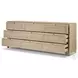 Millie Light Bleach Oak Veneer 9 Drawer Dresser