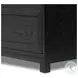 Millie Drifted Matte Black Veneer 6 Drawer Dresser