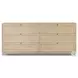 Millie Light Bleach Oak Veneer 6 Drawer Dresser