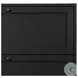 Millie Drifted Matte Black Veneer 2 Drawer Nightstand