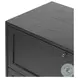 Millie Drifted Matte Black Veneer 2 Drawer Nightstand