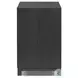 Millie Drifted Matte Black Veneer 2 Drawer Nightstand