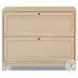 Millie Light Bleach Oak Veneer 2 Drawer Nightstand