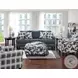 Truth or Dare Navy Recessed Arm Sleeper Living Room Set