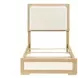 Sterling Natural and White Youth Panel Bedroom Set