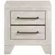 Aspen Dusty Gray Oak 2 Drawer Nightstand