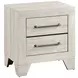 Aspen Dusty Gray Oak 2 Drawer Nightstand