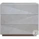 Ziggy Misty White Gray 3 Drawer Hall Chest