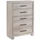 Everett Melamine Gray Storage Panel Bedroom Set