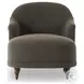 Marnie Knoll Mink Performance Fabric 32" Upholstered Chaise Lounge
