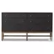 Fiona Black Raffia 6 Drawer Dresser