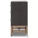Fiona Black Raffia 6 Drawer Dresser