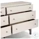 Fiona Ivory Painted Raffia 6 Drawer Dresser