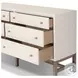 Fiona Ivory Painted Raffia 6 Drawer Dresser