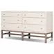 Fiona Ivory Painted Raffia 6 Drawer Dresser