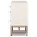 Fiona Ivory Painted Raffia 6 Drawer Dresser