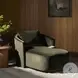 Farrah Surrey Olive 39" Upholstered Chaise Lounge