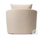Farrah Crypton Wayfarer Snow Performance Fabric 39" Upholstered Chaise Lounge