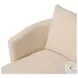 Farrah Crypton Wayfarer Snow Performance Fabric 39" Upholstered Chaise Lounge