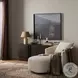 Farrah Crypton Wayfarer Snow Performance Fabric 39" Upholstered Chaise Lounge