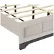 Westport White Oak and Gray Queen Upholstered Platform Bed