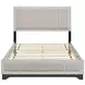 Westport White Oak and Gray Upholstered Platform Bedroom Set