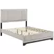 Westport White Oak and Gray Upholstered Platform Bedroom Set