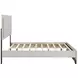 Westport White Oak and Gray Queen Upholstered Platform Bed