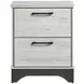 Westport White Oak and Gray Upholstered Platform Bedroom Set