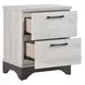 Westport White Oak and Gray Upholstered Platform Bedroom Set