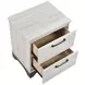 Westport White Oak and Gray 2 Drawer Nightstand