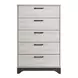 Westport White Oak and Gray Upholstered Platform Bedroom Set