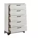 Westport White Oak and Gray Upholstered Platform Bedroom Set