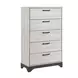 Westport White Oak and Gray Upholstered Platform Bedroom Set