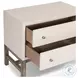 Fiona Ivory Painted Raffia 2 Drawer Nightstand