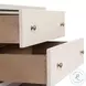 Fiona Ivory Painted Raffia 2 Drawer Nightstand