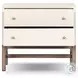 Fiona Ivory Painted Raffia 2 Drawer Nightstand