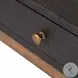 Fiona Black Raffia 55" Drawer Desk