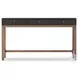 Fiona Black Raffia 55" Drawer Desk