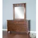 Desert Sage Dark Brown Rectangular Dresser Mirror