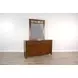 Santa Fe Petite Dark Chocolate 6 Drawer Dresser with Rectangular Mirror