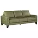 Vaughn Green Clover Leather Living Room Set