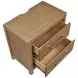 Charlotte Light Brown 2 Drawer Nightstand