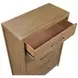 Charlotte Light Brown 5 Drawer Chest