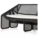 Selma Faux Black Hyacinth 63" Outdoor Sofa