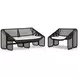 Selma Faux Black Hyacinth Outdoor Living Room Set