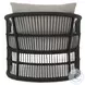 Montecito Faux Black Hyacinth Outdoor Chair