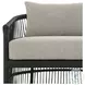 Montecito Faux Black Hyacinth Outdoor Chair