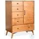 Cinnamon Mindi Medium Brown 5 Drawer Chest