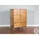 Cinnamon Mindi Medium Brown 5 Drawer Chest